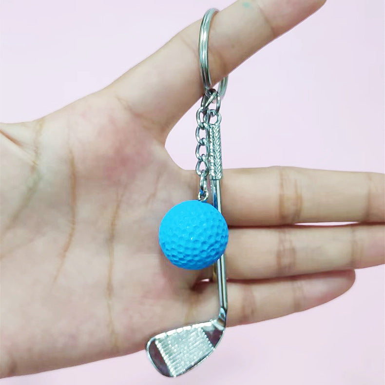 Wholesale Stainless steel golf creative keychain